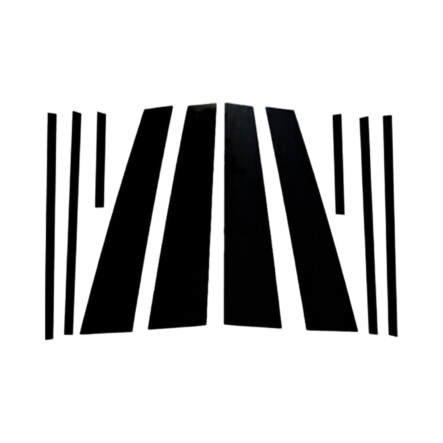 Gloss Black Pillar Posts Door Trim Cover Suitable For Toyota RAV4 2019-2024