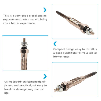 4x Glow Plug Suitable For Toyota Hilux LN106 LN107 LN111 LN85 LN86 LN147