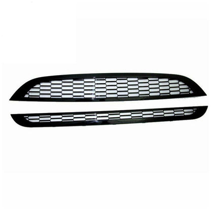 2x Honeycomb Mesh Front Grill Suitable For Mini Cooper R50 / R52 / R53 2002-2006