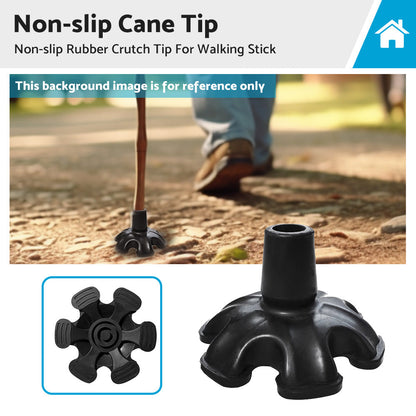 Cane Tip Tripod Non-slip Rubber 19mm Crutch Tip For Walking Stick High Quality.