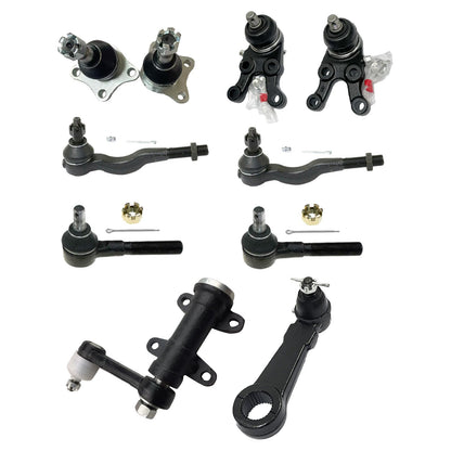 Ball Joints Tie Rods Idler & Pitman Arm Kit Suitable for Mitsubishi Pajero NL