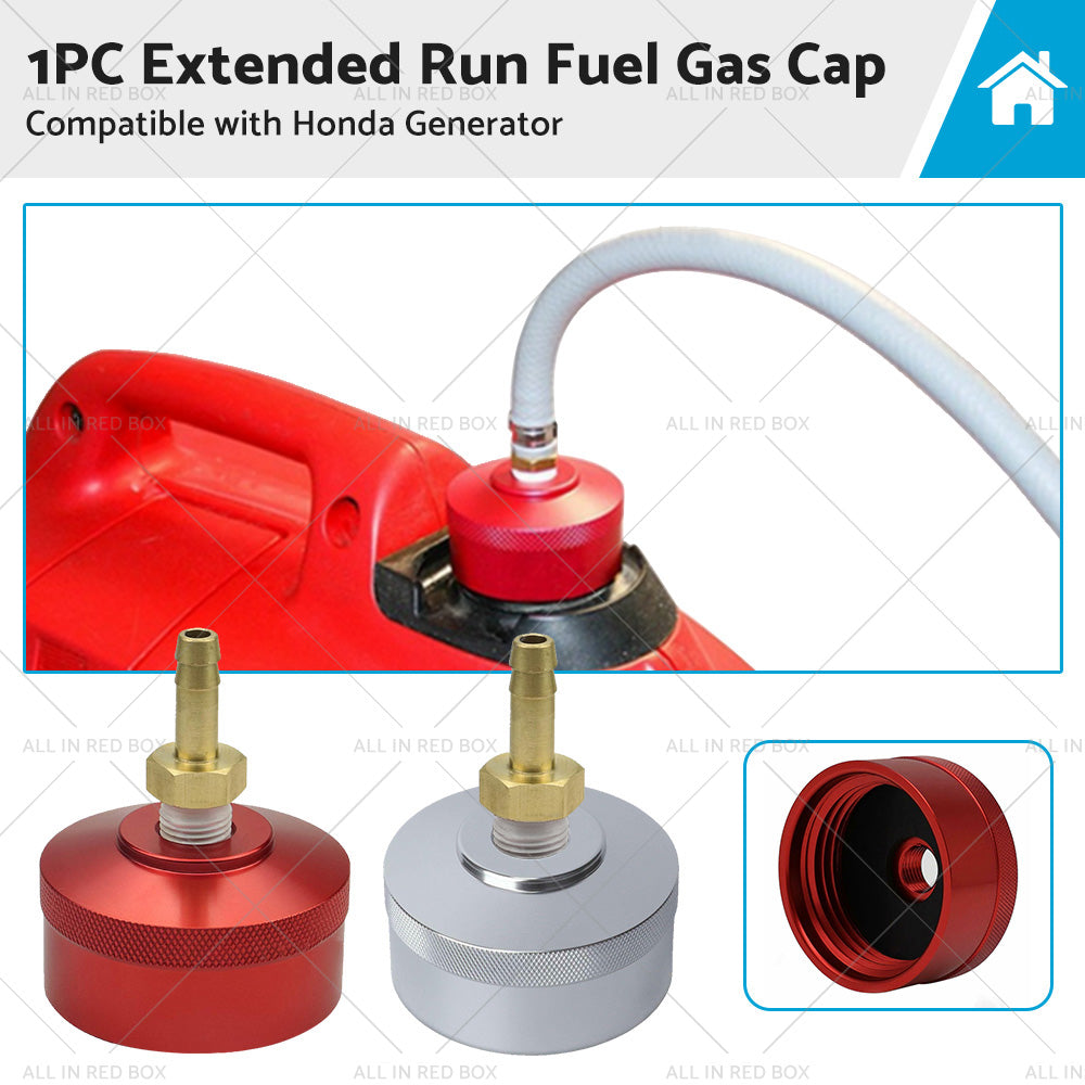 Extended Run Fuel Gas Cap Suitable For Honda EU2000i Generator 1/4 Inch NPT Line.