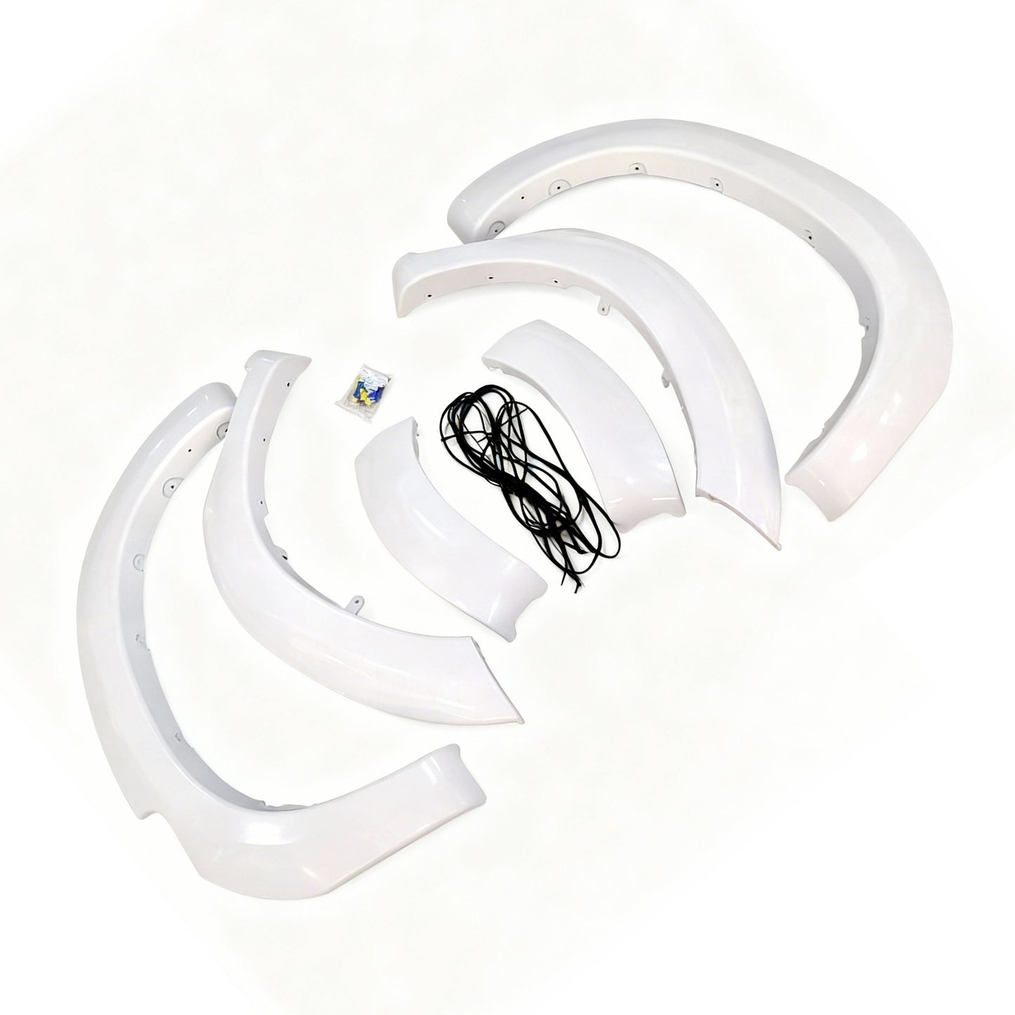 White Fender Flares 6 Inch 6pcs Suitable for Toyota Hilux SR5 SR 2011-2014.