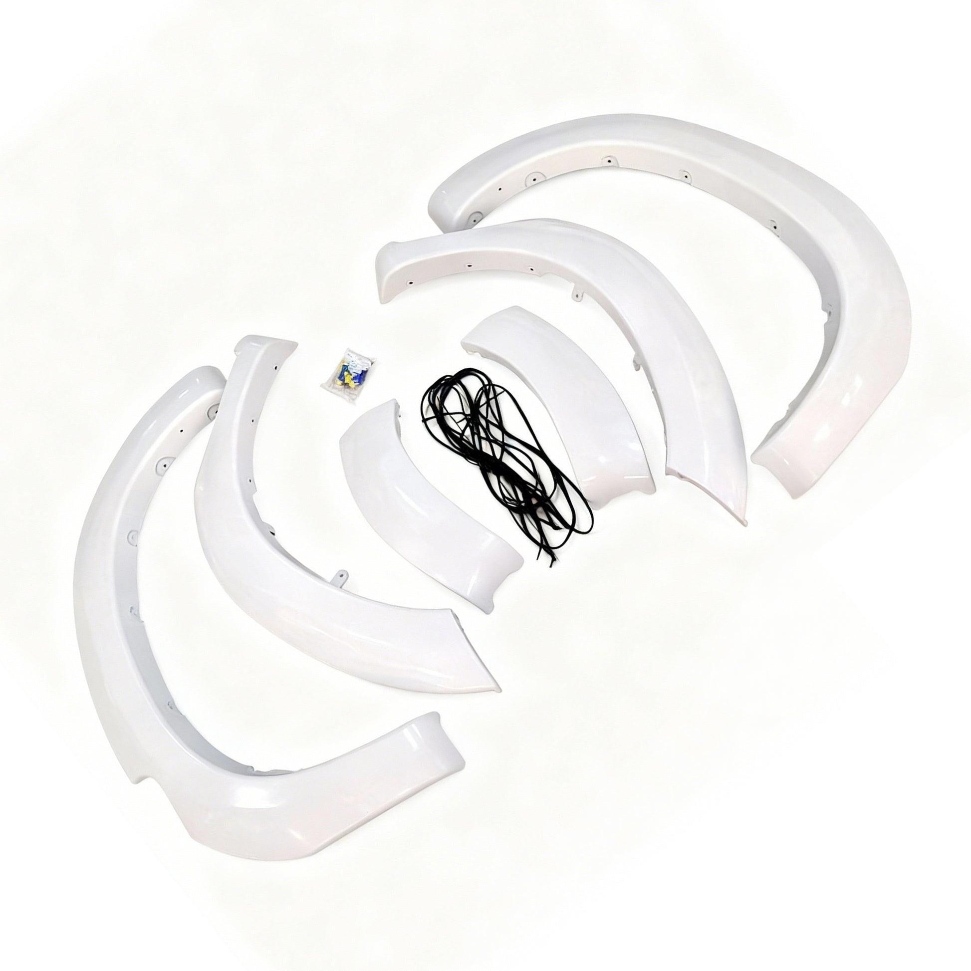 White Fender Flares 6 Inch 6pcs Suitable for Toyota Hilux SR5 SR 2011-2014.
