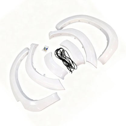 White Fender Flares 6 Inch 6pcs Suitable for Toyota Hilux SR5 SR 2011-2014.