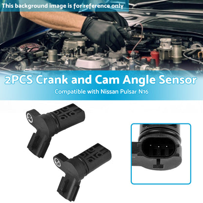 Crank  and  Cam Sensor Suitable for Nissan Pulsar N16 1. 6L 1. 8L 1999-2007 B37314M50B.