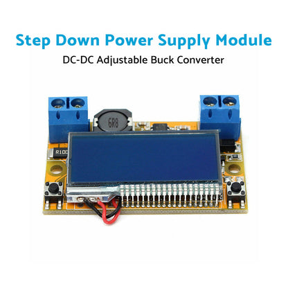 DC-DC Adjustable Buck Converter Step-Down Power Supply Module with LCD and Prote