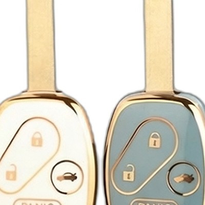Honda Accord CRV City Fit Civic Car Key Case Key Bag Protective Cover Gold Edge.