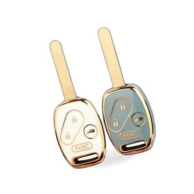 Honda Accord CRV City Fit Civic Car Key Case Key Bag Protective Cover Gold Edge.