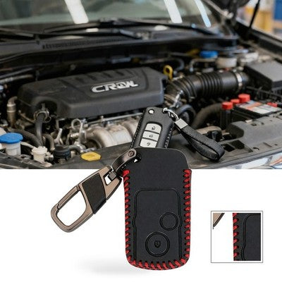 2-Button Key Fob Leather Case Suitable for Honda CR-V Crosstour Sku2637.