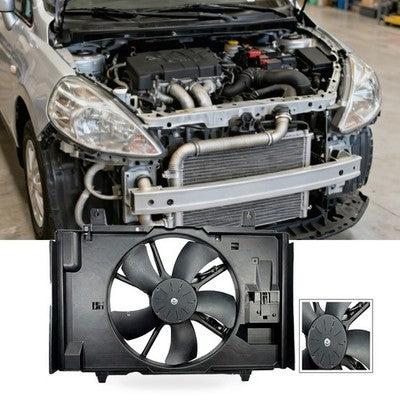 OE 21481-ED50B Electric Fan Assembly with Wire for Nissan Tiida Livina.
