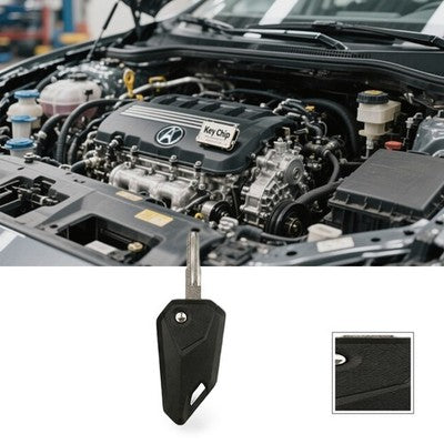 Black Motorcycle Folding Key Chip Shell Suitable for Honda Kawasaki Yamaha.