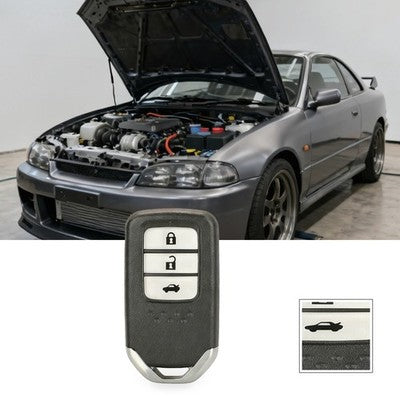 3-Button Smart Remote Car Key Suitable for Honda Accord Civic CR-V 433MHz 4A.