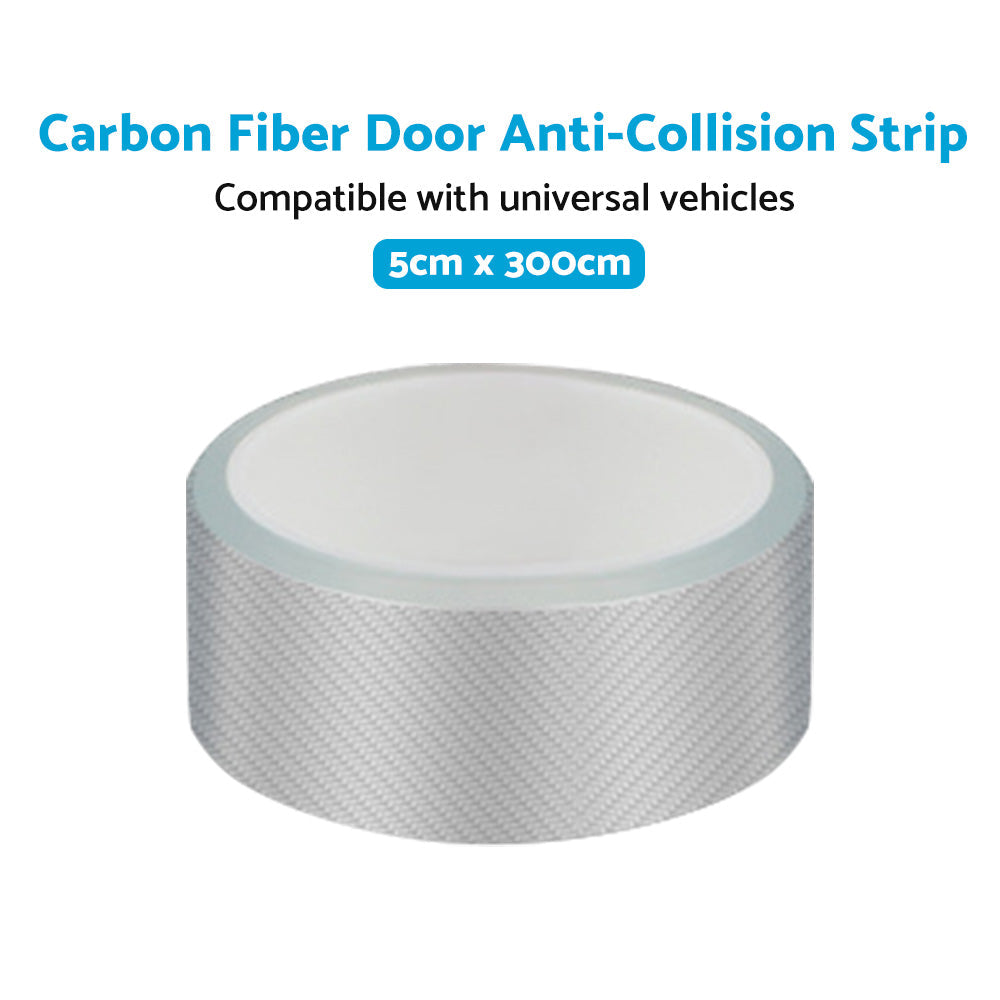 3m Car Door Sill Protector Carbon Fiber Edge Sticker Suitable for Universal Vehi