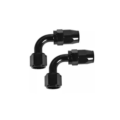 2x AN10 10 AN 90 Degree Swivel Fast Flow Oil Fuel Hose End Fitting Adaptor.