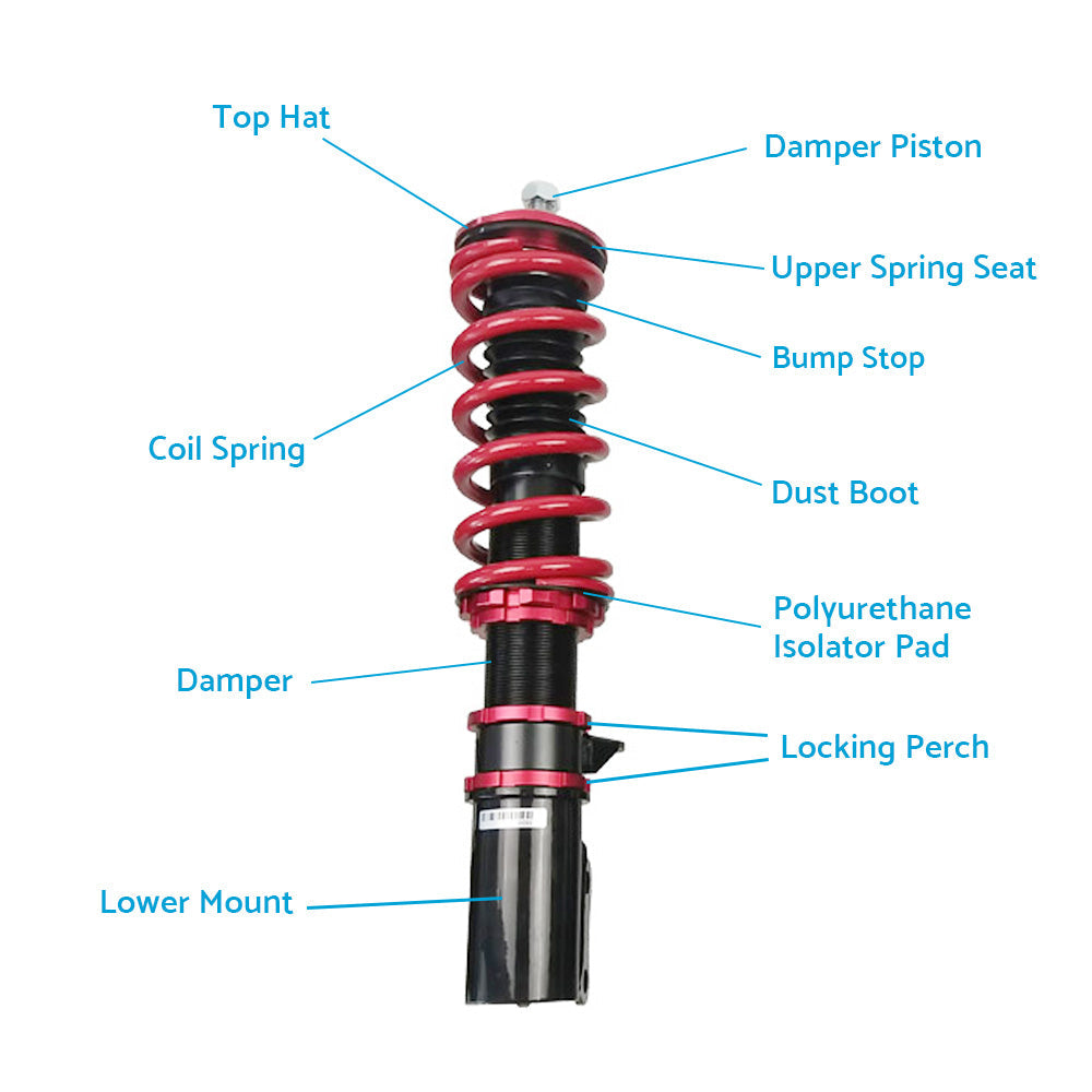 Shock Absorber Coilover Suspension For Holden Commodore VT VX VY Adjust Damper.