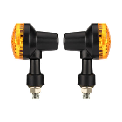 4x Classic Motorcycle Front & Rear Indicators Turn Signal Lights Amber Universal