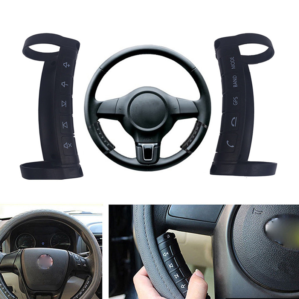 LED Wireless Bluetooth Car Steering Wheel Button Controller Suitable for Toyota