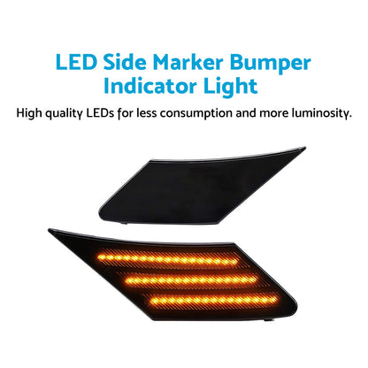2x LED Side Marker Bumper Indicator Light Suitable For Toyota 86 Subaru BRZ Scion.