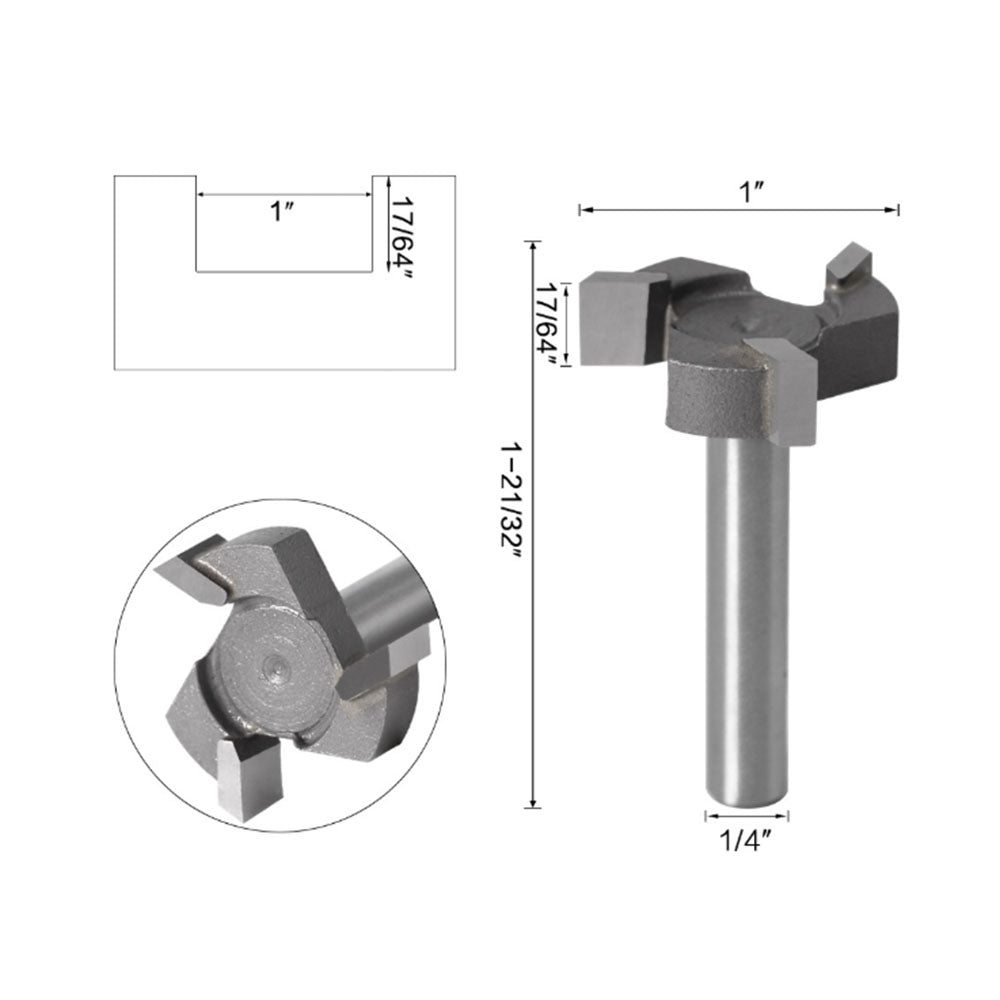 Spoilboard Surface Planing CNC Router Bit 1 or 4 inch  Shank Planer Surfacing Cleaning.