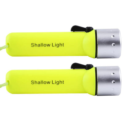 2x Waterproof Bright LED Scuba Diving Underwater Flashlight Torch Light Suitable