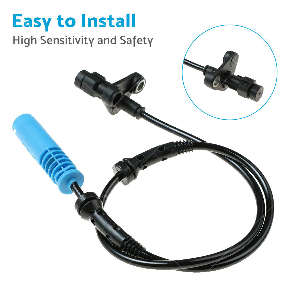 2x Front ABS Wheel Speed Sensor Suitable for BMW E39 34526756375