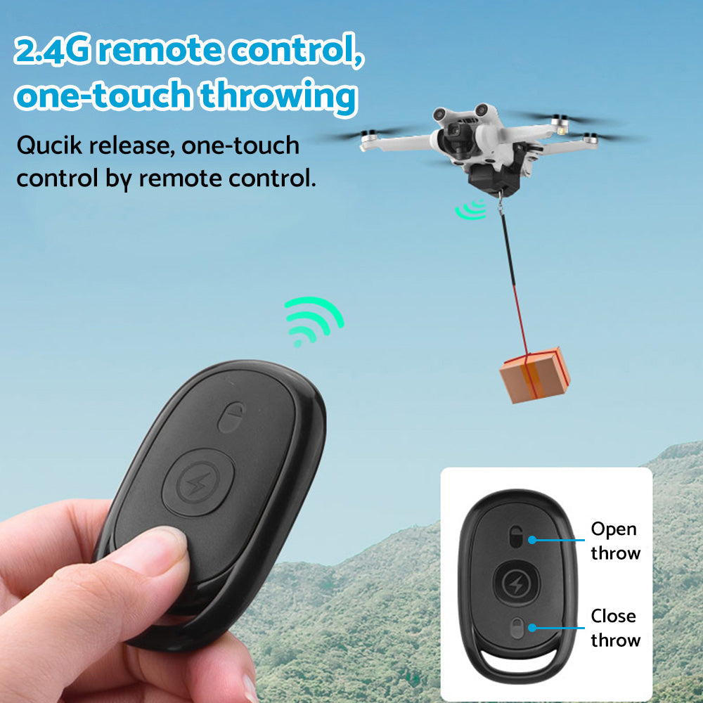 Drone Dropping Delivery Thrower Air Dropper Device Suitable for DJI Mini 3 Pro.