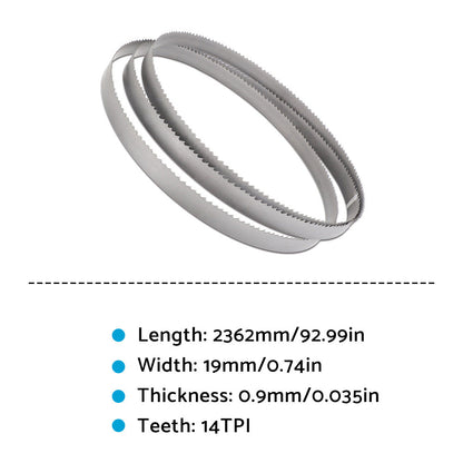 Bi-Metal Bandsaw Blade Suitable for 2362mm x 19mm x 14 TPI