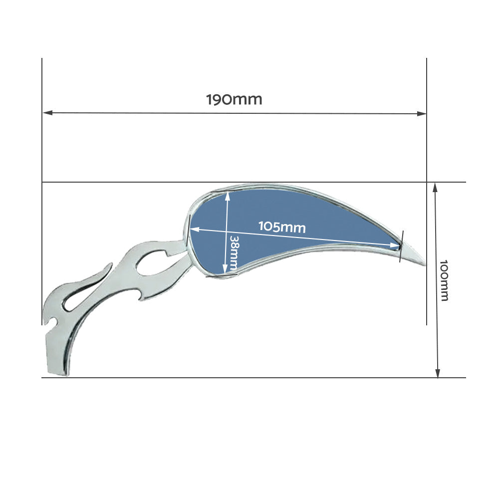 Motorcycle Rearview Mirrors Suitable for Harley Davidson Cross Bones
