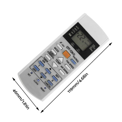 Air Conditioner Remote Replacement Suitable For Panasonic Models A75C3012 & A75C3762 (Type A or C)