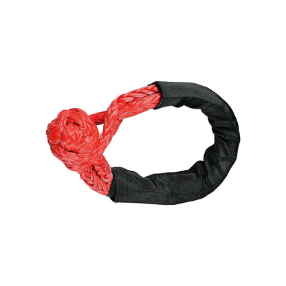 Recovery Pulley Kit Suitable For Winch Ropes 3/8 inch & 1/2 inch Soft Shackle Red & Black.