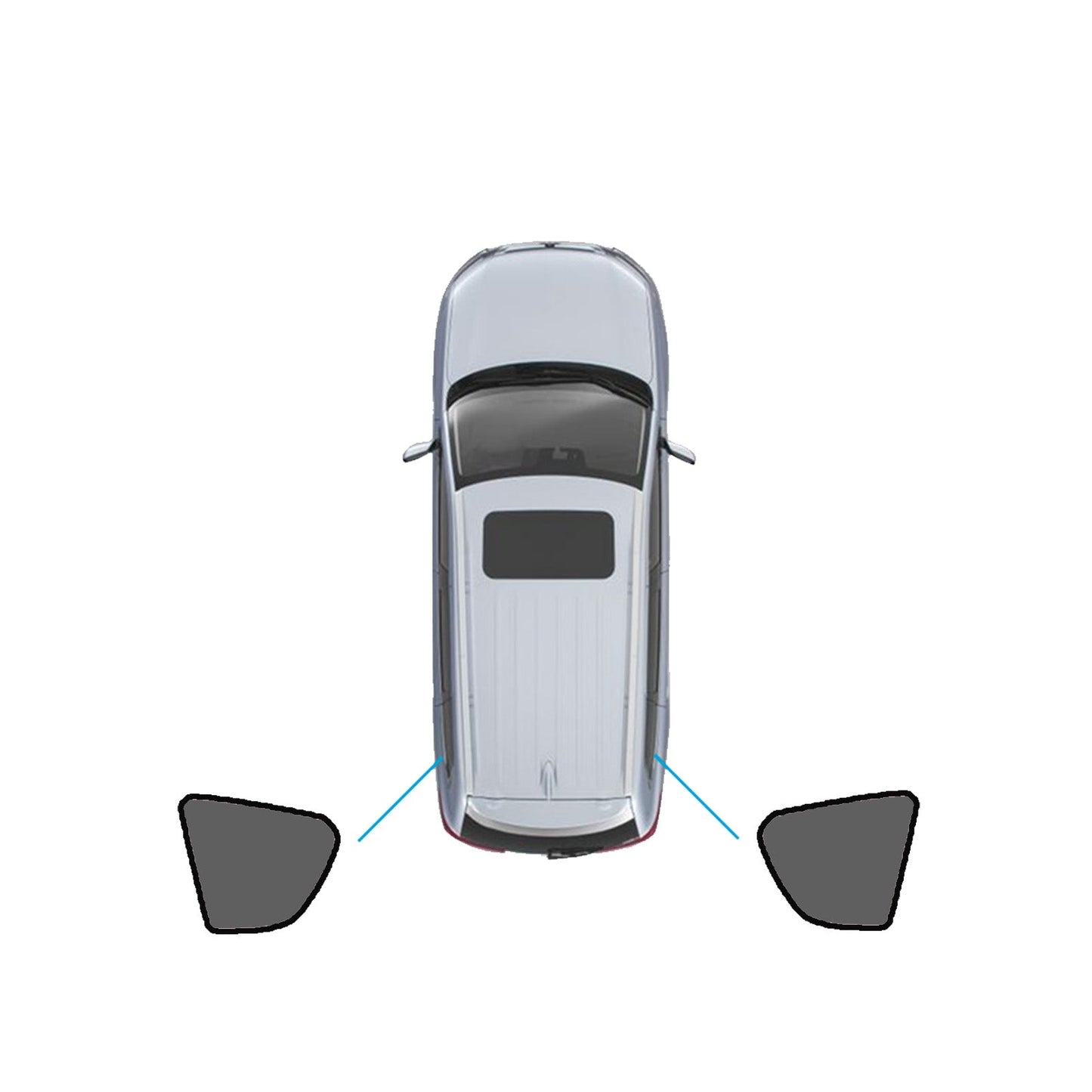 Window Shade Black Suitable For Toyota RAV4 2005-2012 UV Protection Window.