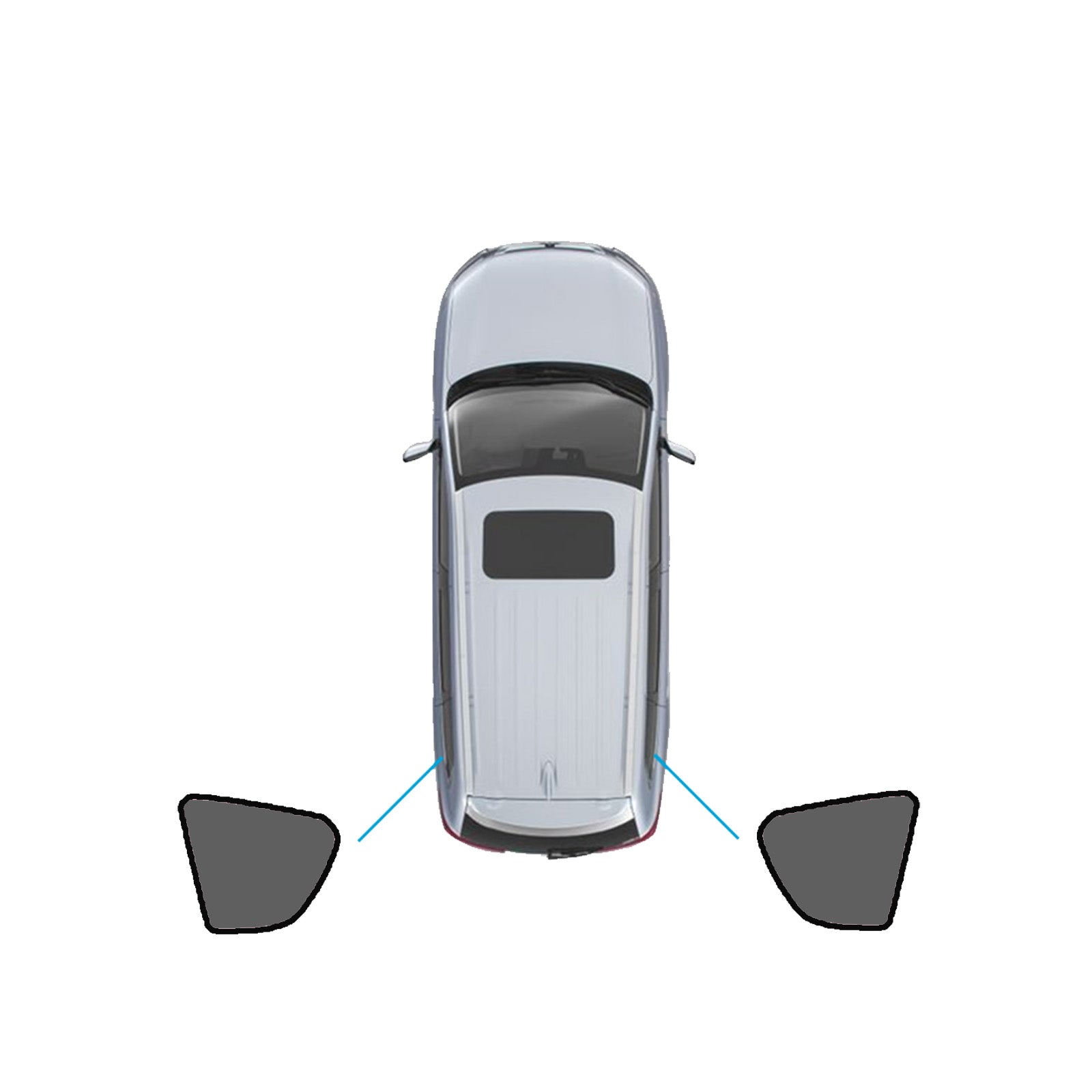 Window Shade Black Suitable For Toyota RAV4 2005-2012 UV Protection Window.