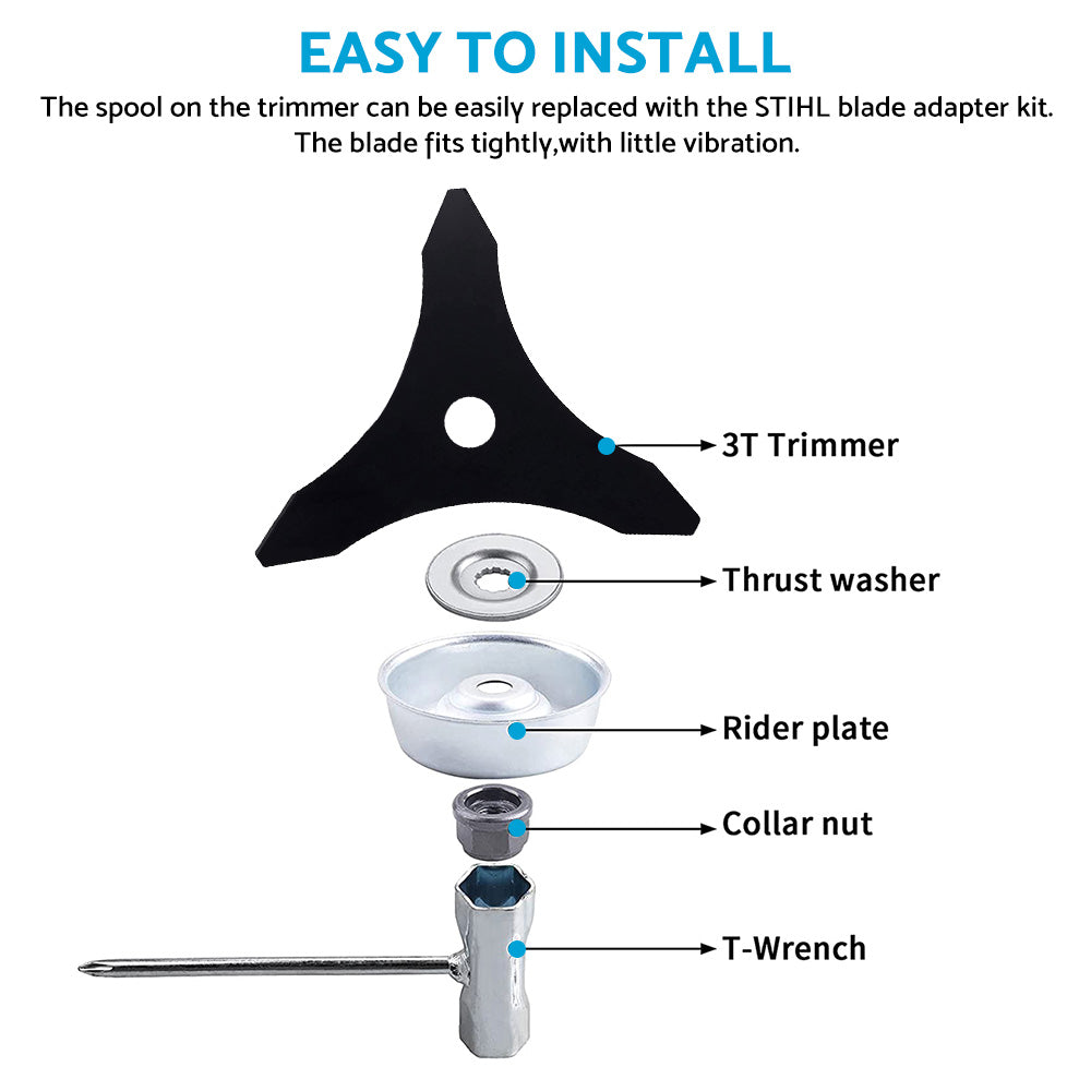 Suitable For Stihl Lawnmower Blade Adapter Kit String Trimmer Brush Cutter Part.