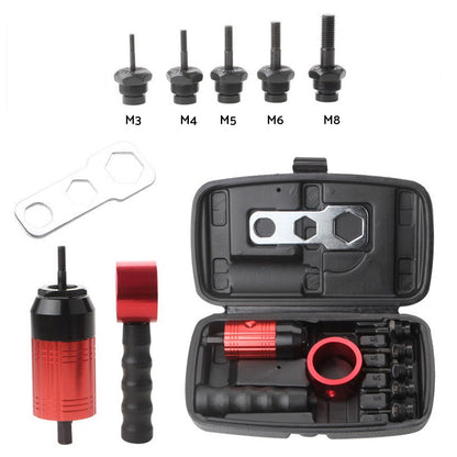 Rivet Nut Tool M3-8 Nutsert Adapter Suitable for Hand Wrench Electric Drill.