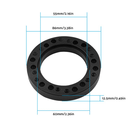 Black Steering Wheel Hub Adapter Spacer Suitable For MOMO to NARDI Quick Release.