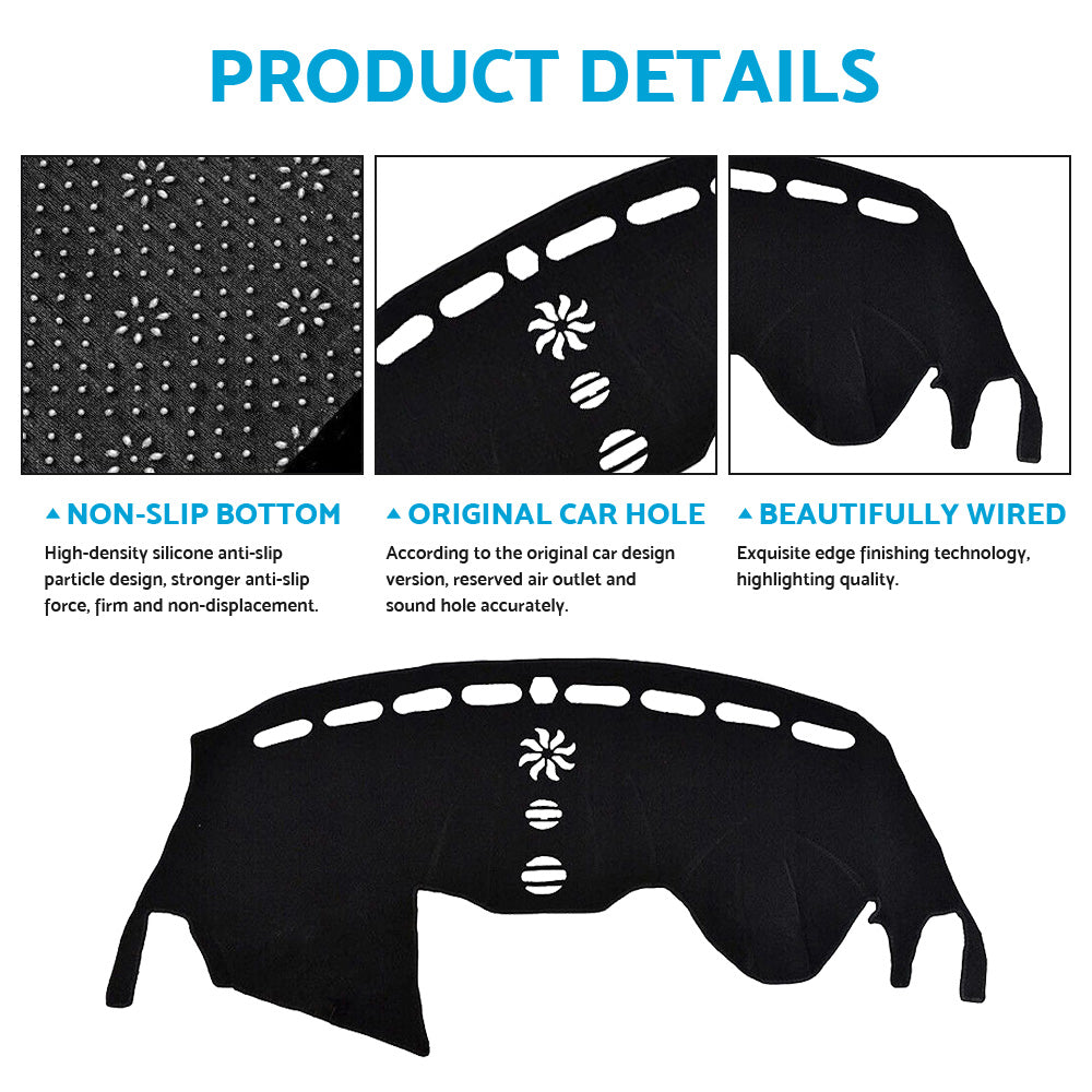 Non-Slip Dash Mat Suitable For Ford Escape ZG SUV 2016-2019 Dashboard Cover.