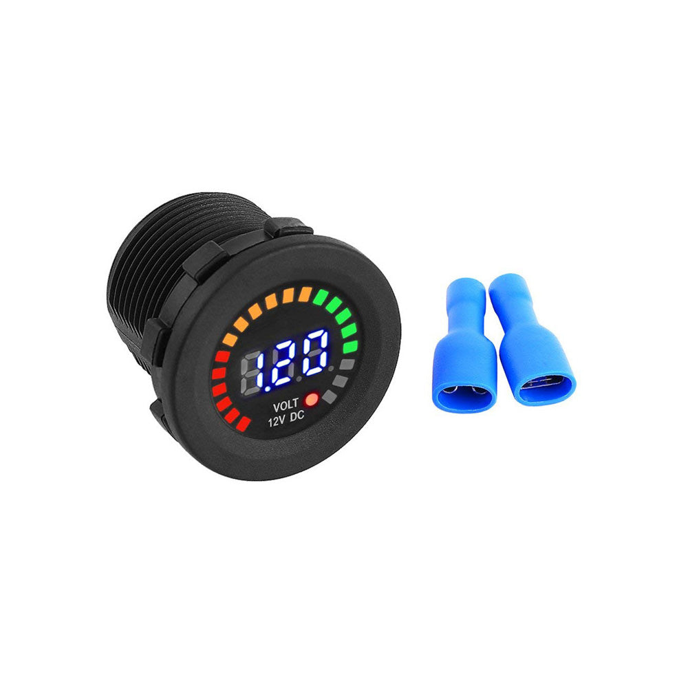 Battery Volt Meter Monitor LED Digital DC 12V Voltage Gauge Suitable for Car Boa