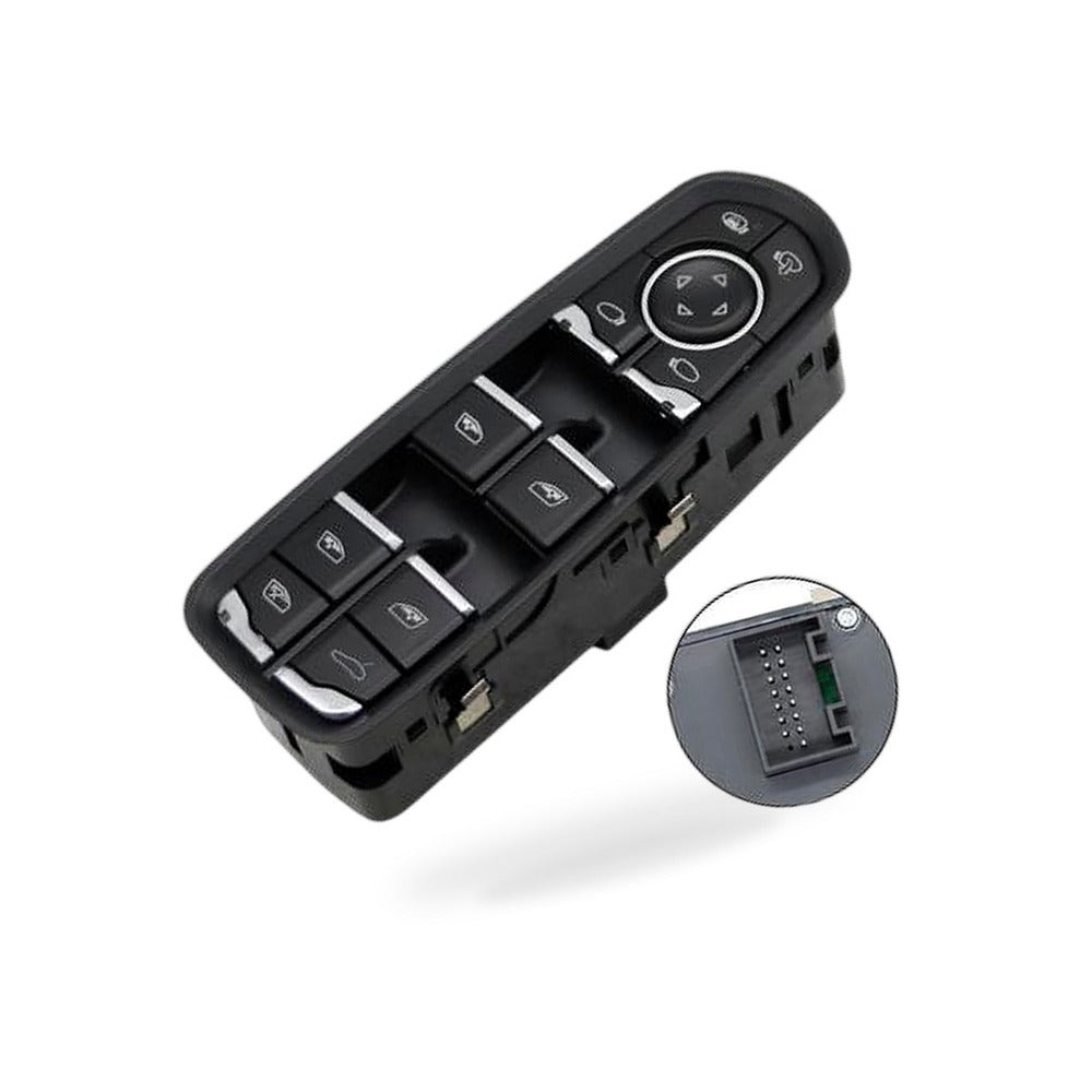 High end window standard, 7PP959858AEDML suitable for Porsche window regulator adjustment switch, power window control master switch - BD2
