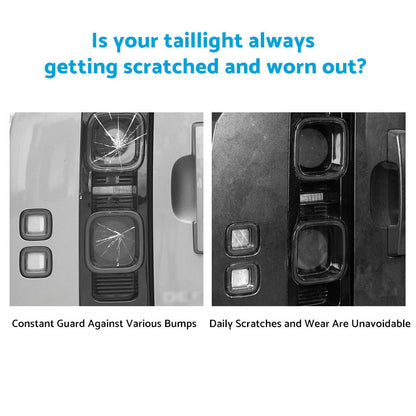 Smoked Blackened Tail Light Cover Suitable For Land Rover Defender 90 110 20-22.