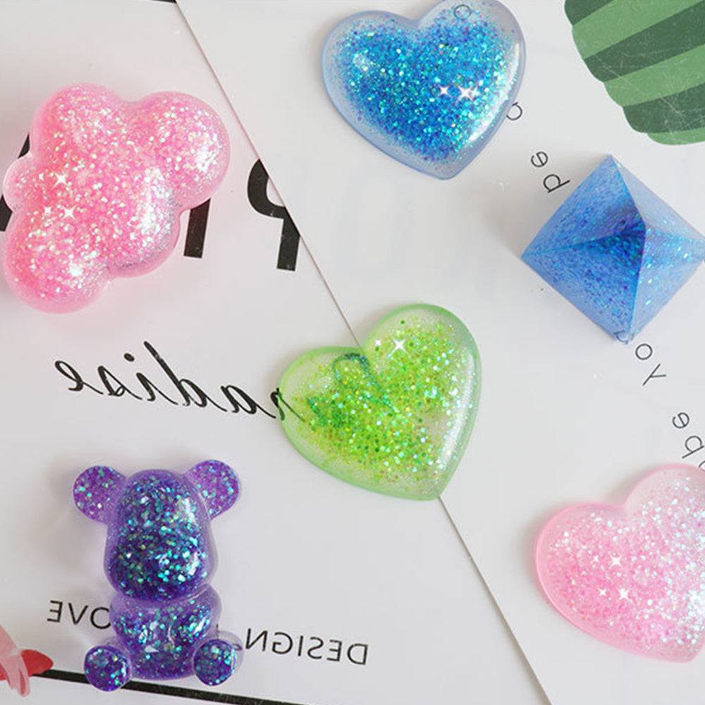 24x 20ml Colors Glitter Pigment Powder Suitable For Resin Epoxy Crafts.
