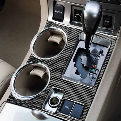 2pcs Carbon Fiber Gear Shift Console Trim Suitable For Toyota Kluger 08-13.