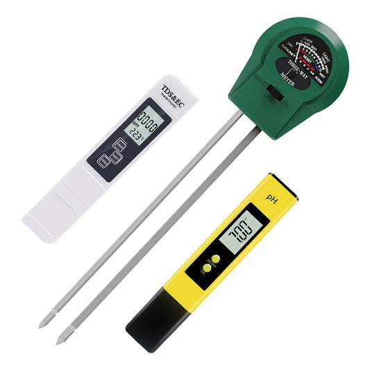 PH Meter TDS PPM Meter Soild PH Tester 3 in 1 for Home Water and Garden Soil Use.