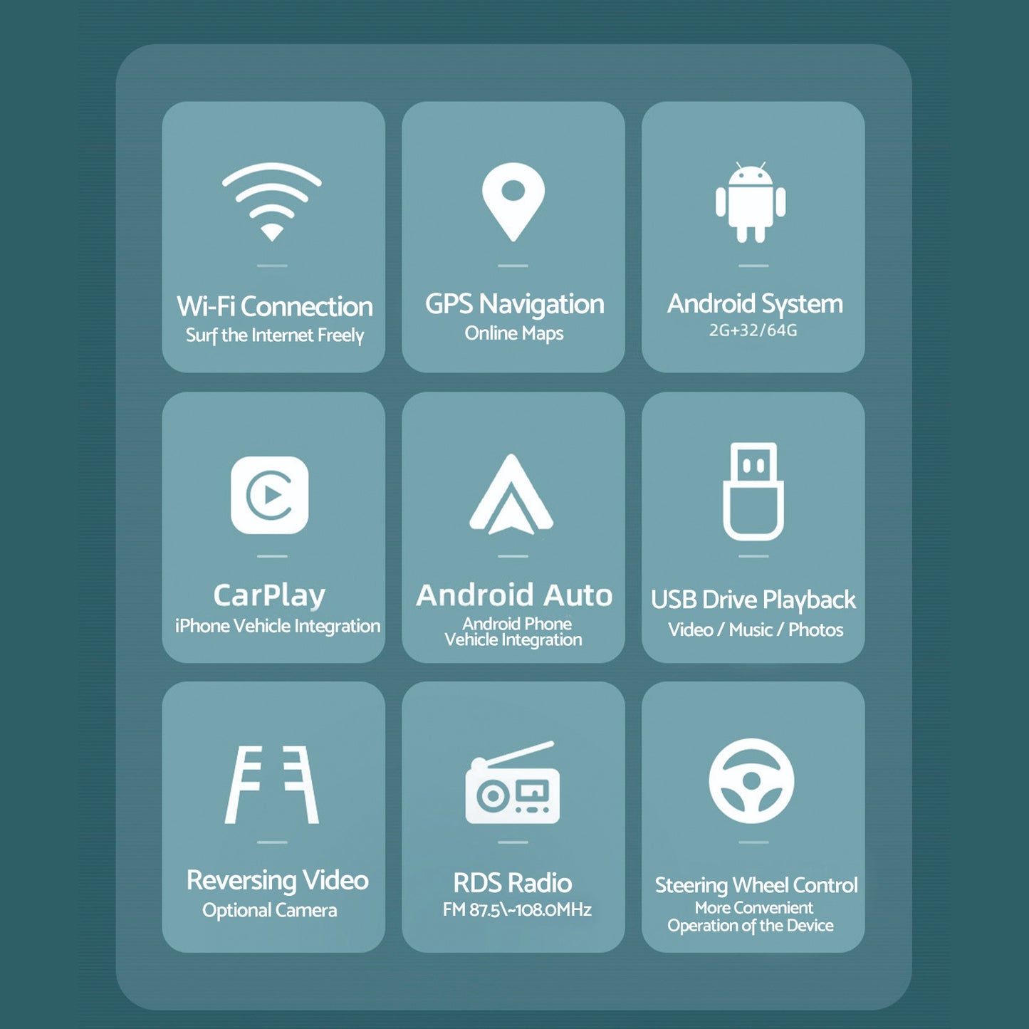 Car Radio Android 13 GPS BT Apple CarPlay Suitable for Hyundai i20 1.4L