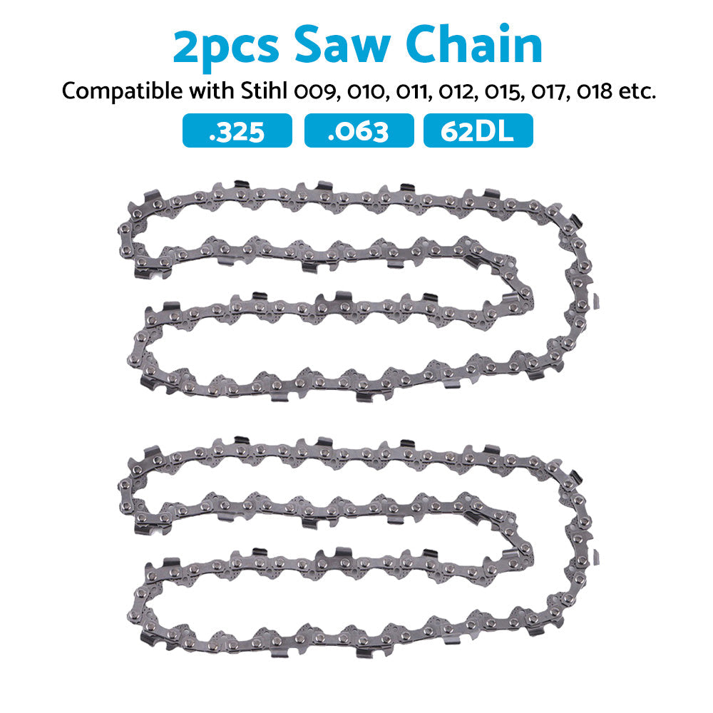 2PCS Pro Chainsaw Chain 62DL 325 063 Semi Chisel Suitable for Stihl MS230C MS250.