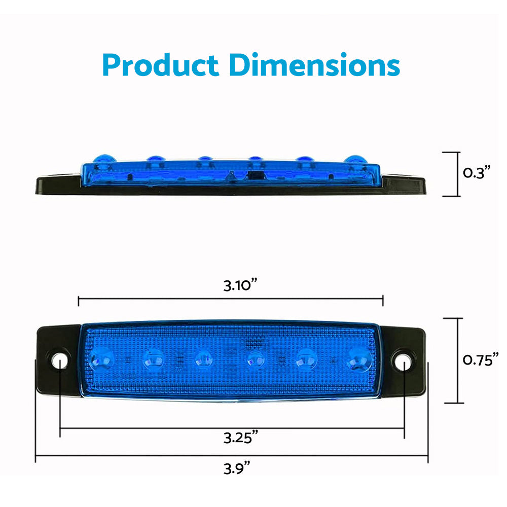 12x LED Deck Courtesy Lights Suitable for Marine Boat 12V Waterproof