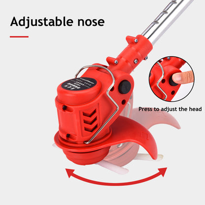 Cordless Grass Trimmer Electric Whipper Snipper Strimmer 7-Blade Suitable For Lawn Care.