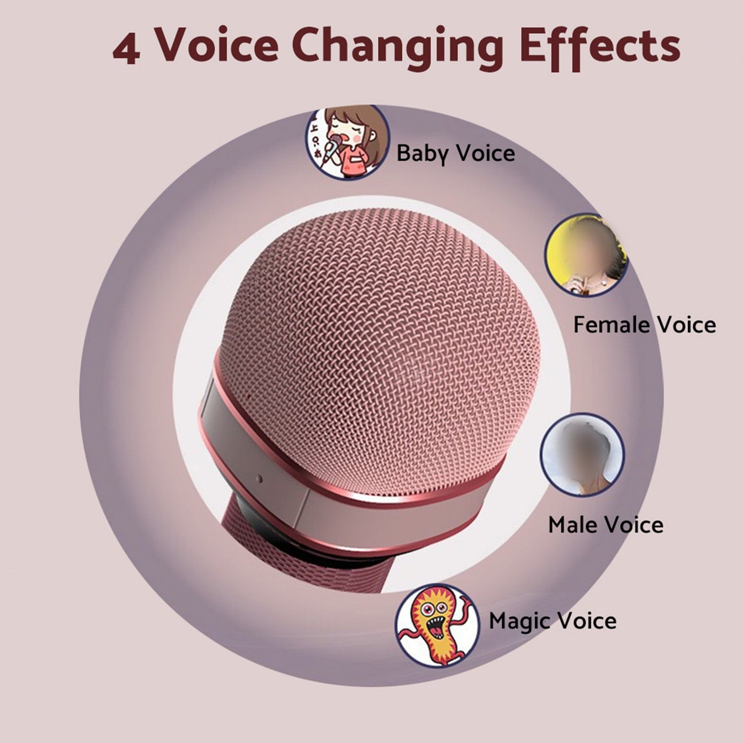 Wireless Bluetooth Portable Karaoke Microphone Speaker Suitable for Home Party S