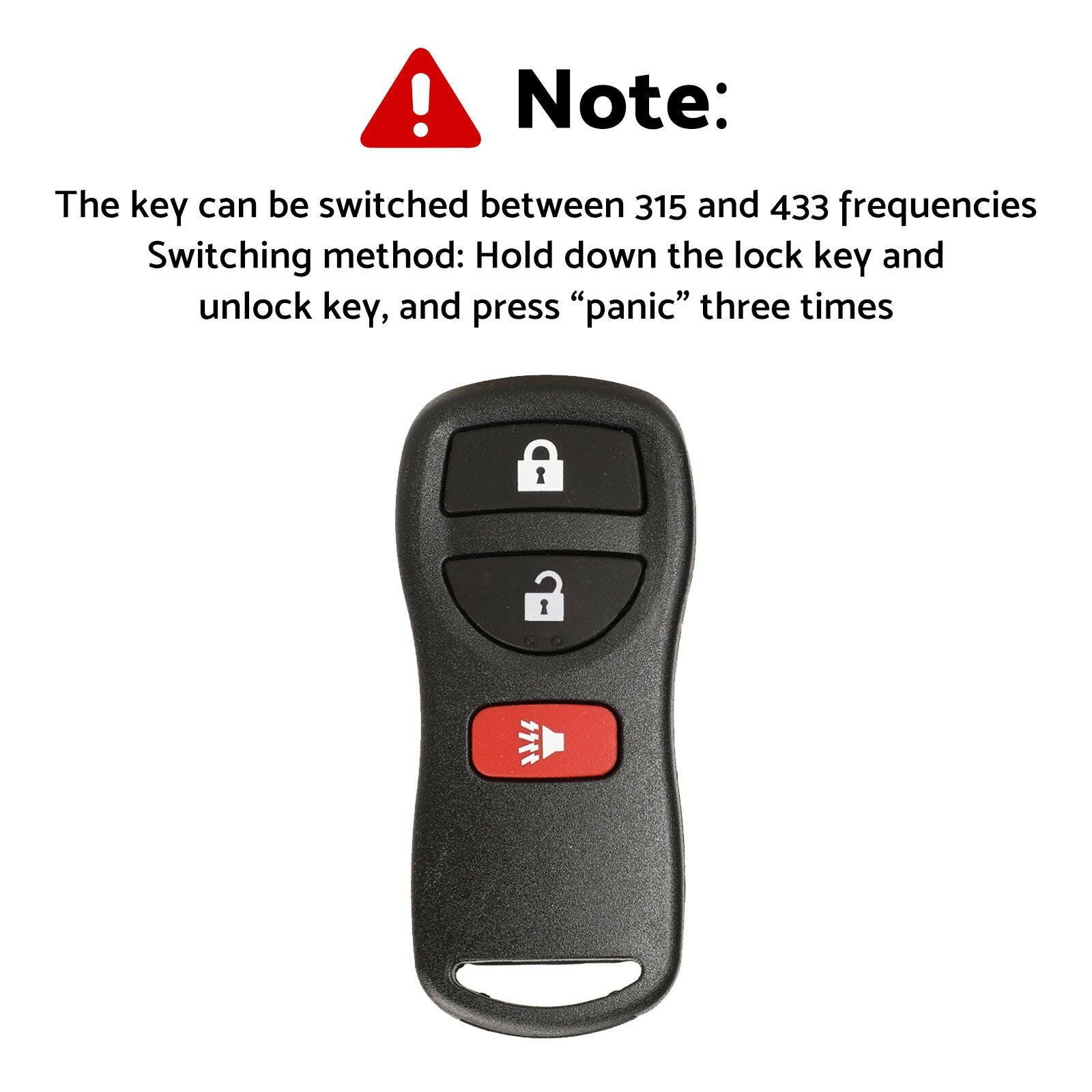 Remote Flip Car Key Suitable for Nissan X-Trail T30 2002-2007 433MHz Replacement.