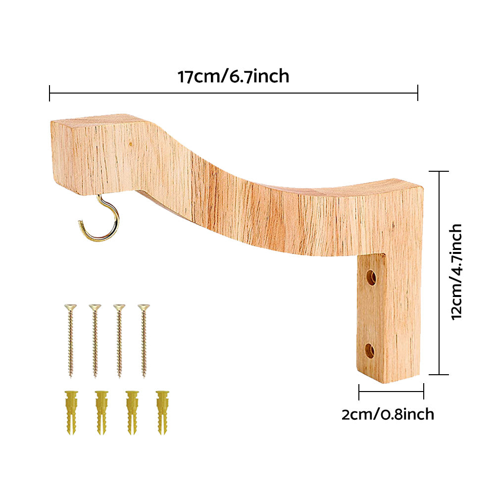 Plant Hanger Hanging Plant Hook Wooden Hanging Basket Wall Plant Hook Flower Pot.